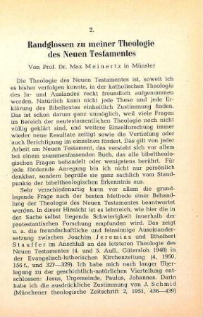 411-431 Randglossen zu meiner Theologie des Neuen Testamentes