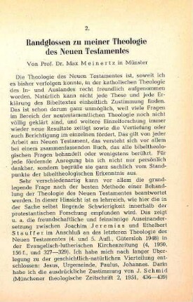411-431 Randglossen zu meiner Theologie des Neuen Testamentes
