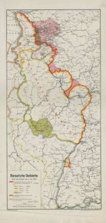 Besetzte Gebiete : nach dem Stande vom 1.Juli.1923