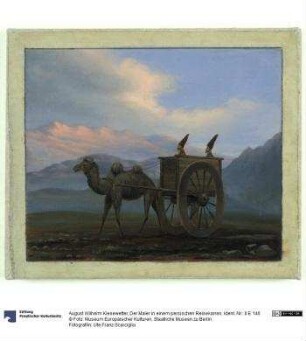 Der Maler in einem persischen Reisekarren