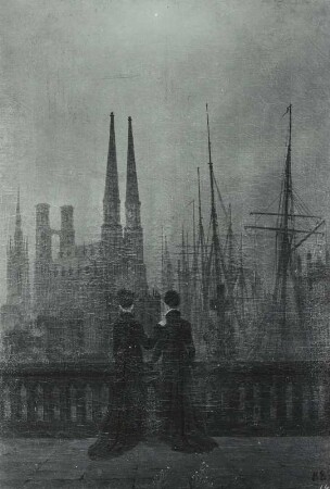 Die Schwestern auf dem Söller am Hafen