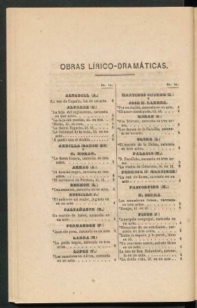 Obras lírico-dramáticas.