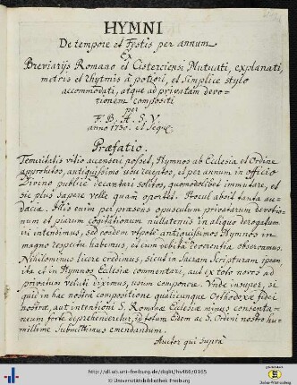 [149 - 230] Hymni de tempore et Festis per annum.