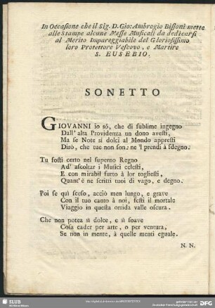 Sonetto