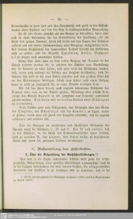 C. Behandlung des Lehrstoffes