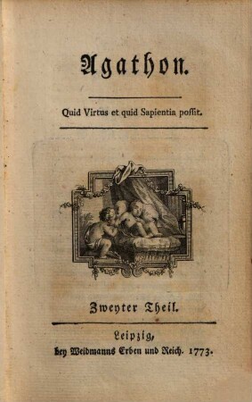 Agathon, Zweiter Theil