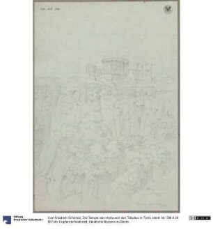 Die Tempel der Vesta und des Tiburtus in Tivoli