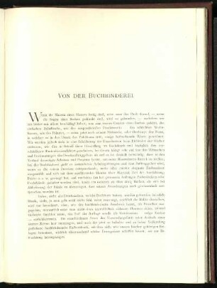 Von der Buchbinderei