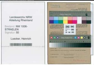 Entnazifizierung Heinrich Luecker , geb. 13.07.1901 (Einzelhaendler)