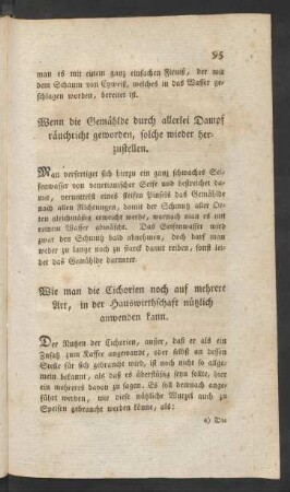 Wenn die Gemählde durch allerlei Dampf räuchricht geworden, solche wieder herzustellen.