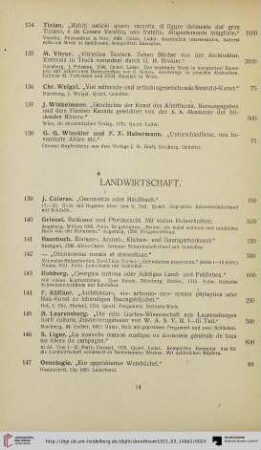 Landwirtschaft (Nr. 139-147)