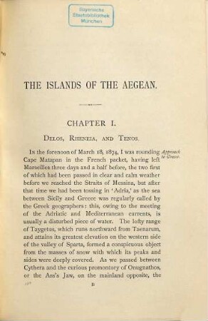 The Islands of the Aegean : With Maps