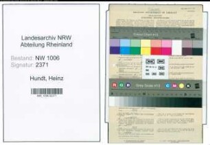 Entnazifizierung Heinz Hundt , geb. 09.08.1919 (Konditor)