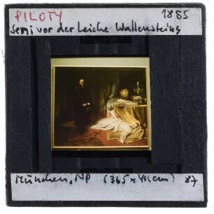 Piloty, Seni an der Leiche Wallensteins