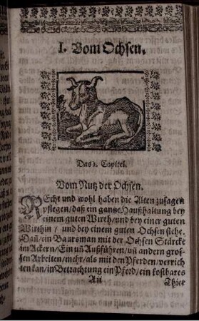 I. Vom Ochsen