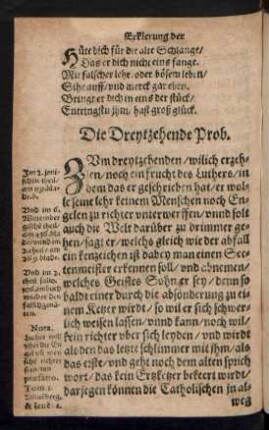 Die Dreytzehende Prob.