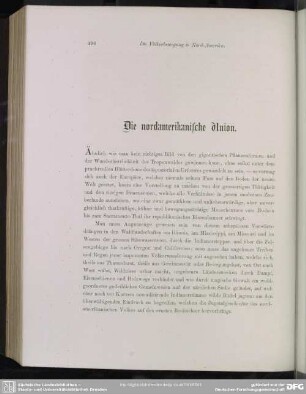 Die nordamerikanische Union