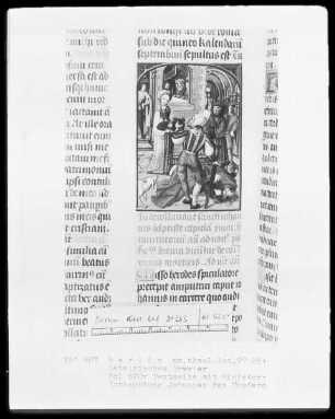 Brevier aus Namur — Enthauptung Johannes des Täufers, Folio 520verso