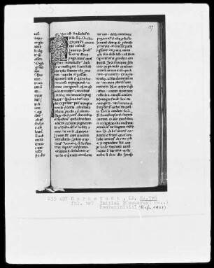Bernardus, Sermones in Contica Canticorum — Initiale P(osuerunt me...), Folio 107recto