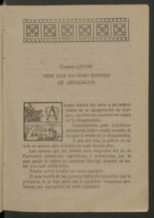 Capítulo LXXVIII - Pepe Luis da otro ejemplo de abnegación