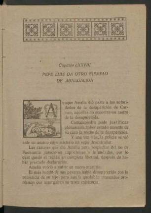 Capítulo LXXVIII - Pepe Luis da otro ejemplo de abnegación