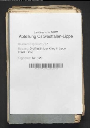 Unterhalt der kaiserlicher Garnision zu Lemgo