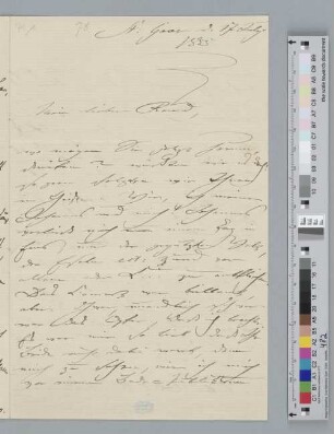 Brief an Joseph Joachim