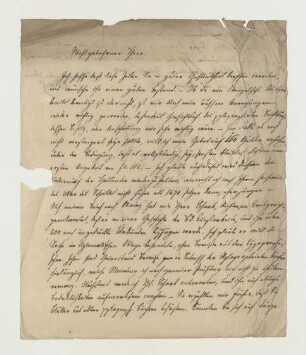 Brief von Georg Franz Burkhard Kloss an Joseph Heller