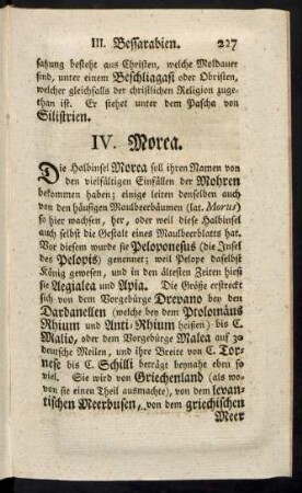 IV. Morea.