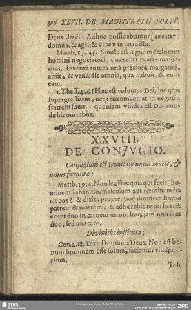 XXVIII. De Coniugio