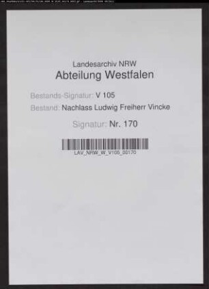 1 Brief von Gottlieb Ehrenreich Besser, Generalmajor in Bielefeld