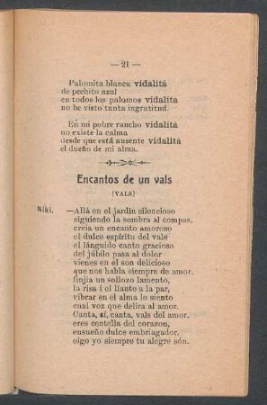 Encantos de un vals : (Vals)
