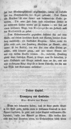 Drittes Kapitel. Trampgang und Consorten. Eine Studie der Natur.