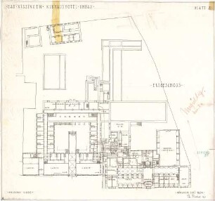 Fischer, Theodor; Bad Kissingen; Kurhaus-Hotel - Grundriss EG