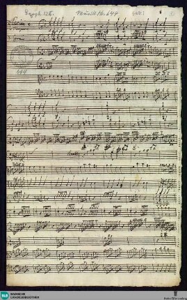 Symphonies - Mus. Hs. 644 : orch; D; BrinzingMWV 7.135