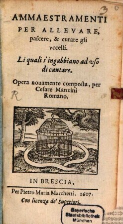 Ammaestramenti per allevare ... gli uccelli