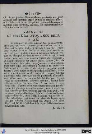 Caput III. De Natura Atque Usu Bilis.