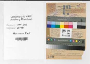Entnazifizierung Paul Herrmann , geb. 28.05.1889 (Zollbeamter)