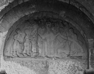Peterstür — Thronender Christus umgeben von den vier Evangelistensymbolen