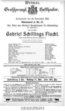 Gabriel Schillings Flucht