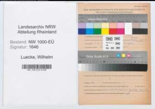 Entnazifizierung Wilhelm Luecke, geb. 09.02.1895 (Arzt)