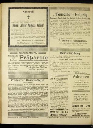 Nachruf! : Herr Lehrer August Kröner