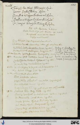 [fol. 192] Rektorat Andreas Streitt 1650/51 und 1651