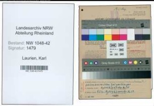 Entnazifizierung Karl Laurien , geb. 20.02.1899 (Arbeiter)