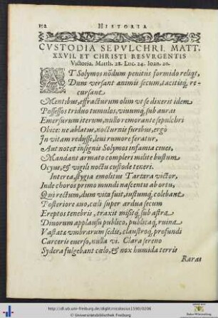 Custodia sepulchri.