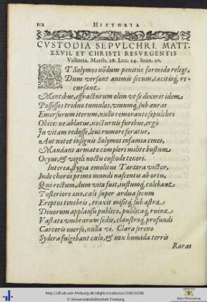 Custodia sepulchri.
