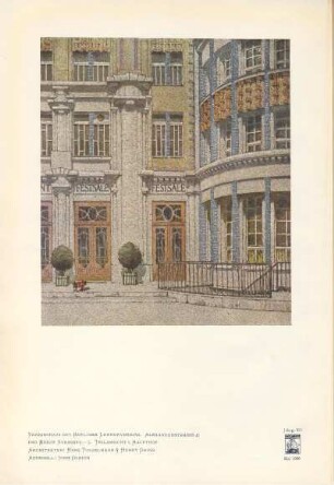 Vereinshaus des Berliner Lehrervereins. Alexanderstrasse 41 und Kurze Strasse 3-5. Teilansicht I. Haupthof