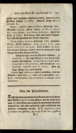 Von den Präpositionen