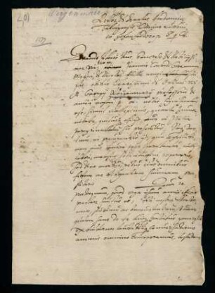 Todesanzeige des Prof. Georg Weygenmarius (Weigenmaier), 1599.