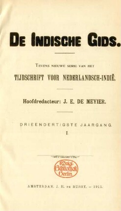 33,1.1911: De indische gids